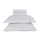 Jogo de Colcha King Trussardi Naxos 400 Fios 100% Algodão Branco 3,10x2,80m