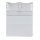 Jogo de Colcha King Trussardi Naxos 400 Fios 100% Algodão Branco 3,10x2,80m