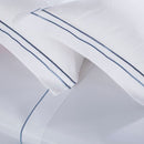 JOGO CAMA S.KING SUBLIME BRANCO PONTO CHEIO AZUL MARINHO