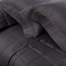 Jogo de Cama Queen Buddemeyer Damask Stripes – Chumbo