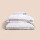 Jogo de Cama King Altenburg Haus Minimal Branco 300 Fios Cetim 100% Fibra de Bambu (4 Peças - 2,80m x 2,60m)