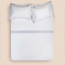 Jogo de Cama King Altenburg Haus Minimal Branco 300 Fios Cetim 100% Fibra de Bambu (4 Peças - 2,80m x 2,60m)
