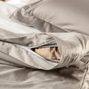 Jogo de Duvet King Altenburg Algodão Lux Cinza Inspiração 200 Fios 100% Algodão (3 Peças - 2,80m x 2,40m)