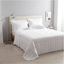 Jogo de Cama Buddemeyer Damask Stripes Branco Queen 300 Fios Cetim
