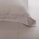 Jogo de Cama Buddemeyer Damask Stripes Caqui Queen 300 Fios Cetim