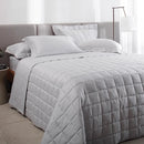 Jogo de Cama Buddemeyer Damask Stripes Cinza Super King 300 Fios Cetim