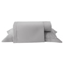 Jogo de Cama Casal Kacyumara Festonê 200 Fios Cinza Ash 4 Peças