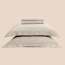 Jogo de Cama King Altenburg Haus Ondas Bege Instinto 300 Fios Cetim 100% Fibra de Bambu (4 Peças - 2,80m x 2,60m)