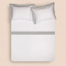 Jogo de Cama King Altenburg Haus Supremo Cinza Boho 300 Fios Cetim