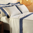 Jogo de Cama Queen Altenburg Haus Supremo Azul Intenso 300 Fios Cetim 100% Algodão Egípcio (4 Peças - 2,50m x 2,60m)