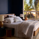 Jogo de Cama Queen Buddemeyer Luxus Lino Stripes 100% Linho Bege 240x280cm