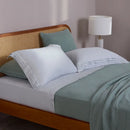 Jogo de Cama Queen Buddemeyer Luxus Palladio 400 Fios Verde Glace 4 Peças