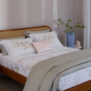 Jogo de Cama Super King Buddemeyer Luxus Catalina 400 Fios Cetim 100% Algodão Estampado 280x290cm
