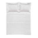 Jogo de Cama Trussardi Girelli Branco King 300 Fios Cetim de Bambu