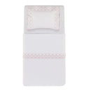 Jogo de Cama Trussardi Olivia Baby Branco e Soft Nude – 3 Peças (1,10 x 1,60m)