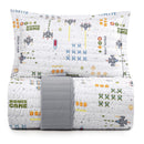 Jogo de Colcha Altenburg Mundo Kids Malha Antimicrobiana Virtual 2 Peças 1,70x2,40m
