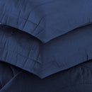 Jogo de Colcha Queen Trussardi Novara Azul Siciliano 300 Fios 100% Algodão Egípcio 3 Peças 2,60m x 2,80m