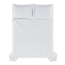 Jogo de Colcha Trussardi Queen Farfalla 200 Fios Percal 100% Algodão Branco 250x250cm