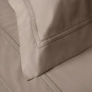 Jogo de Cama Casal Trussardi Galieno 300 Fios 100% Algodão Egípcio Nocciola 2,20m x 2,60m