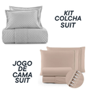 Jogo Coordenado de Cama Suit + Kit Colcha Suit - Cama Completa