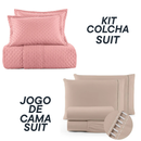 Jogo Coordenado de Cama Suit + Kit Colcha Suit - Cama Completa