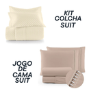 Jogo Coordenado de Cama Suit + Kit Colcha Suit - Cama Completa