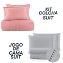 Jogo Coordenado de Cama Suit + Kit Colcha Suit - Cama Completa