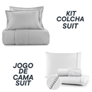Jogo Coordenado de Cama Suit + Kit Colcha Suit - Cama Completa