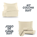 Jogo Coordenado de Cama Suit + Kit Colcha Suit - Cama Completa