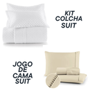 Jogo Coordenado de Cama Suit + Kit Colcha Suit - Cama Completa