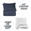 Jogo Coordenado de Cama Suit + Kit Colcha Favo Altenburg – 7 Peças