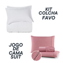 Jogo Coordenado de Cama Suit + Kit Colcha Favo Altenburg – 7 Peças
