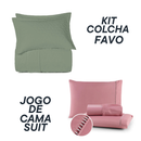Jogo Coordenado de Cama Suit + Kit Colcha Favo Altenburg – 7 Peças