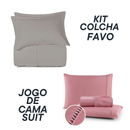 Jogo Coordenado de Cama Suit + Kit Colcha Favo Altenburg – 7 Peças