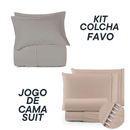 Jogo Coordenado de Cama Suit + Kit Colcha Favo Altenburg – 7 Peças