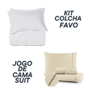 Jogo Coordenado de Cama Suit + Kit Colcha Favo Altenburg – 7 Peças
