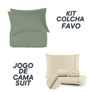 Jogo Coordenado de Cama Suit + Kit Colcha Favo Altenburg – 7 Peças