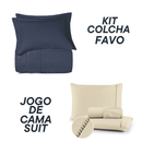 Jogo Coordenado de Cama Suit + Kit Colcha Favo Altenburg – 7 Peças