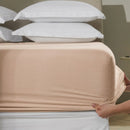 Lençol de Elástico Avulso Solteiro Karsten Tom Rosé 100% Algodão 200 Fios 1,00m x 2,00m x 35cm