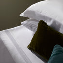 Jogo de Cama Super King Buddemeyer Luxus Pierre 600 Fios 100% Algodão Branco 280x290cm