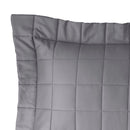 Porta Travesseiro Kacyumara Square Matelassê Silver 50cm x 90cm