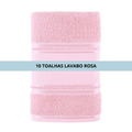 Kit 10 Toalha Lavabo Cristine Teka 30x50cm Barra para Pintar ou Bordar