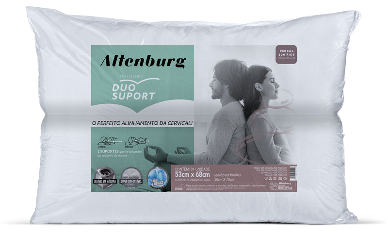 Travesseiro Duo Suport Altenburg 53cm X 68cm