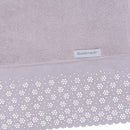 Toalha de Lavabo com Aplicação Buddemeyer Lovely – Lilás – 30cm x 50cm