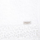 Toalha de Lavabo Buddemeyer Luxus Felpa Capri com Renda Branca 30x50cm