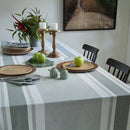 Toalha de Mesa Buddemeyer Lush Quadrada Azul Fio Tinto 2,20m x 2,20m