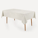 Toalha de Mesa Karsten Katherine Branco Retangular – 1,60 x 2,70m
