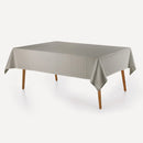 Toalha de Mesa Retangular 12 Lugares Karsten Sempre Limpa Artemis Cinza 1,60m x 3,20m