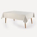 Toalha de Mesa Retangular 6 Lugares Karsten Sempre Limpa Artemis Branco 1,60m x 2,20m