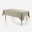 Toalha de Mesa Retangular Karsten Celebra Antoni Branco e Bege 6 Lugares 1,65m x 2,20m